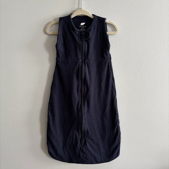 Monica and Andy Organic Cotton Arms-Out Sleep Sack in Navy EUC 3-6M - Picture 1 of 4